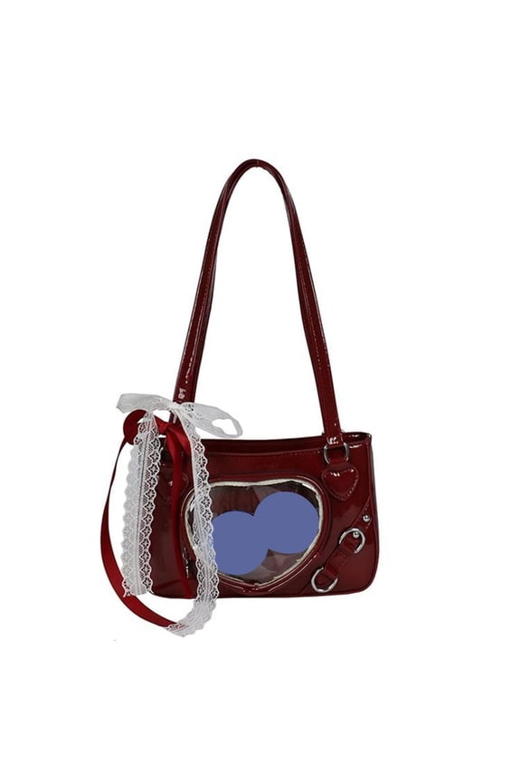 Japanese Style Lace Sweet Cool Girl Small Capacity Commuters Bag Fashionable And Practical PU Handbag