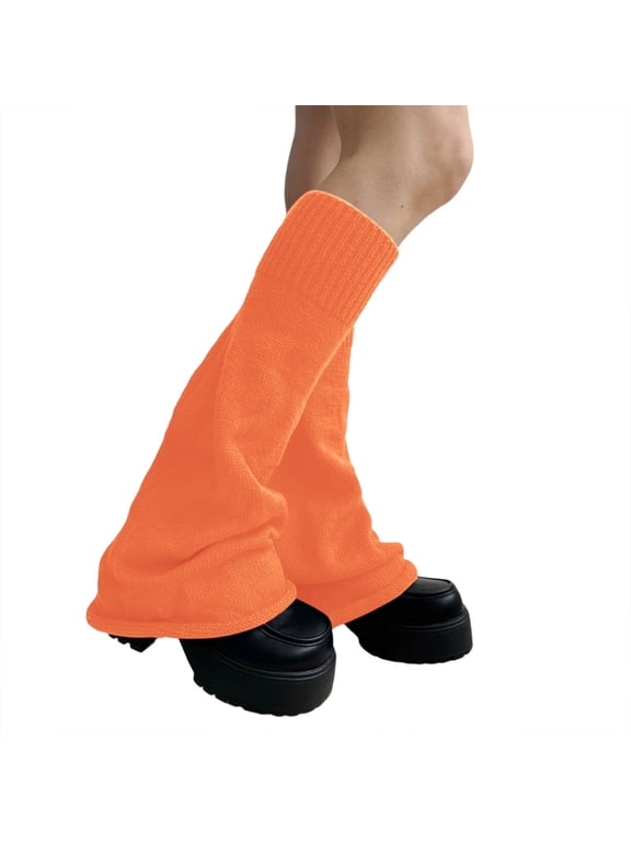 Japanese Style Leg Warmers Gothic Knit Long Socks Leggings Gaiters Knee High Winter Ankle Heap Sock for Cold Weather