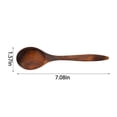 thumbnail image 1 of Japanese Style Long Handle Wooden Spoons, Natural Wood Soup Serving Spoons & Teaspoons for Dining, Mixing, Stirring and Cooking, 1 of 6