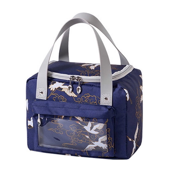 Japanese Style Lunch Bag Cloth Aluminum Foil Insulated Lunch Picnic Bag For Travel Insulated Lunch Bag