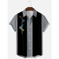 thumbnail image 1 of Japanese Style Men's Shirts Summer Cool Casual 3d Print Hawaii Shirts Lapel Short Sleeve Shirt Street Top Men Women Clothes, 1 of 6