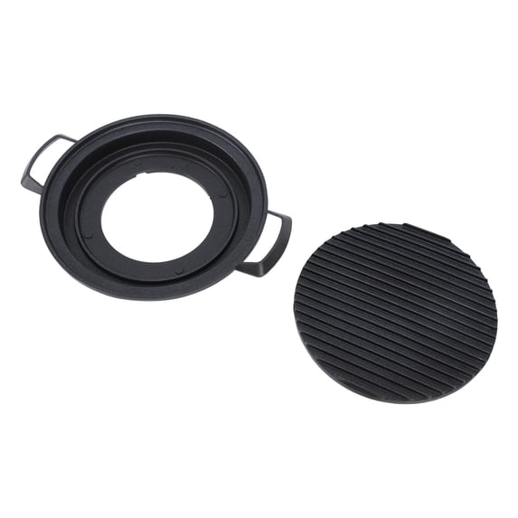 Japanese Style Mini Hibachi Charcoal Grill Portable Tabletop BBQ Grill for Home Grilling Small Round