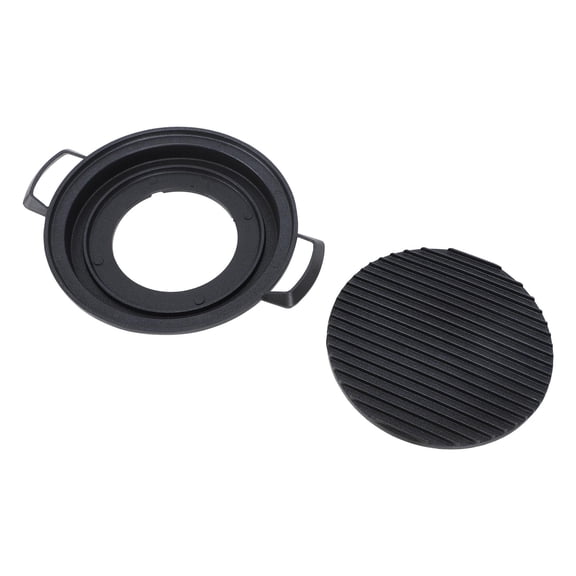 Japanese Style Mini Hibachi Charcoal Grill Portable Tabletop BBQ Grill for Home Grilling Small Round