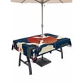thumbnail image 1 of Japanese Style Outdoor Tablecloth - 52x70 Inch Rectangle Dining Table Cover, Modern Cranes Cherry Flower Wave Navy Blue Waterproof Outdoor Table Cloth with Umbrella Hole & Zipper for Picnic/Patio, 1 of 7