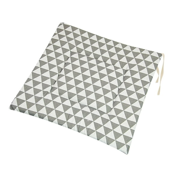 Japanese Style Printed Polyester Linen Rectangle Chair Cushion - Thick Household Floor Seat Pad - Decorative Futon Cushions for Living Room - Non-Slip Durable Comfort Padding with Modern Patterns