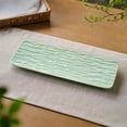 thumbnail image 1 of Japanese Style Rectangular Sushi Platter, Dishwasher Safe Serving Tray for Appetizers, Fruit Cakes and Desserts, 1 of 6