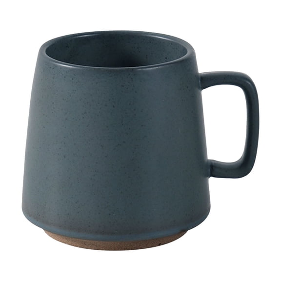 Japanese Style Retro Ceramic Coffee Mug, 400ml Advanced Tea Cup, Handcrafted Drinking Vessel, Stoneware Thermal Insulation Design, for Home Office Daily Use, Minimalist Beverage Container