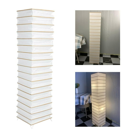 Japanese Style Rice Paper Floor Lamp Shade Cover, for Living Room , Made of Quality Tissue Paper and Supporting Premium ,