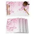 thumbnail image 1 of Japanese Style Sakura Placemat for Dining Table Tableware Mats 4/6pcs Kitchen Dish Mat Pad Counter Top Mat Home ration, 1 of 7