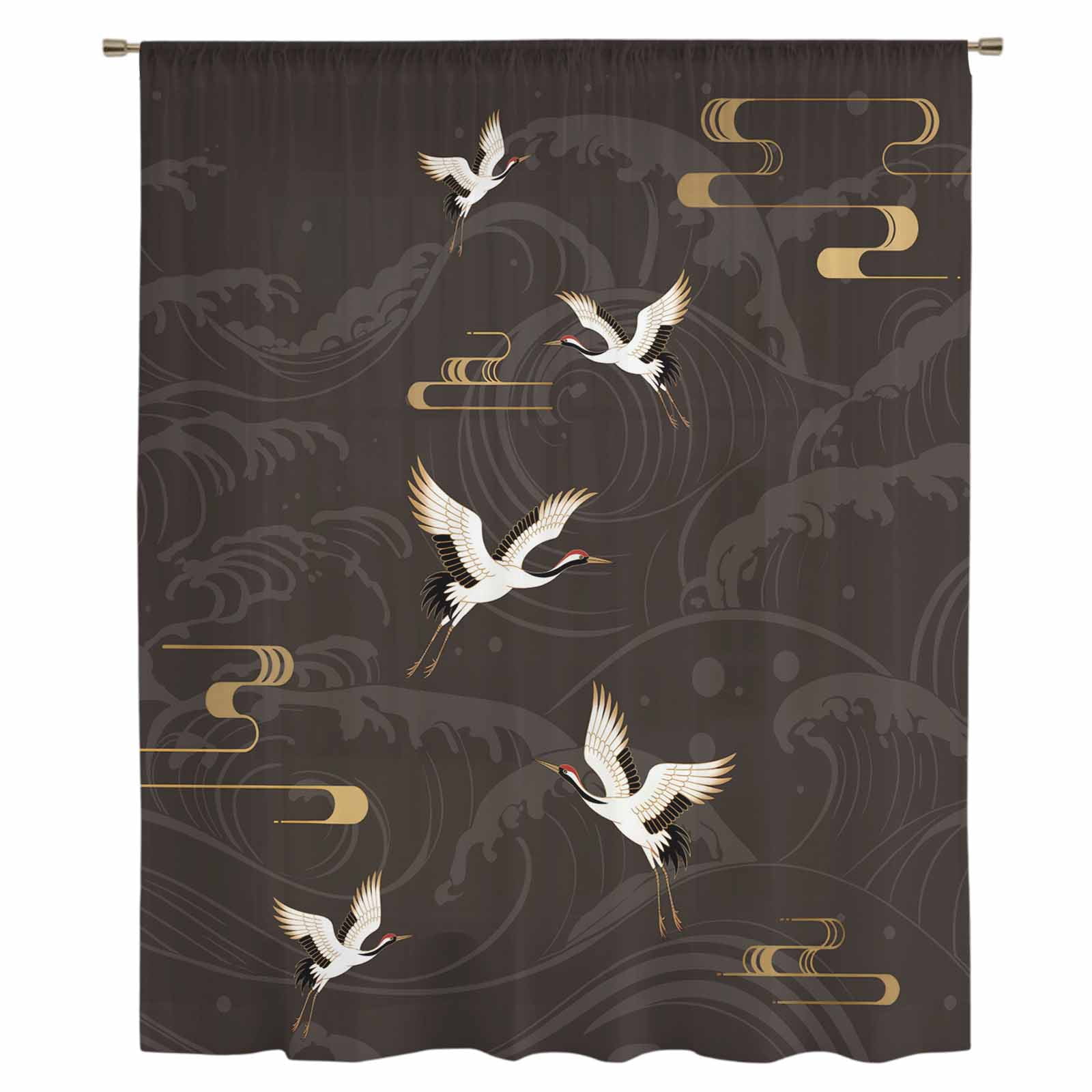 Simicranes Japanese Style Sheer Curtains 108