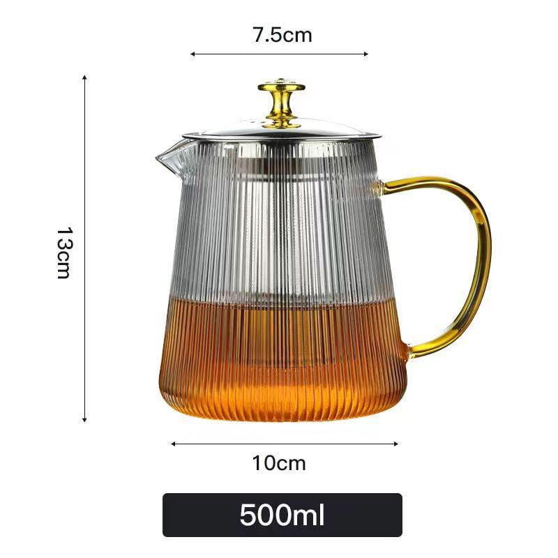 Japanese Style Teapot Glass Hammered Kettle Single Teapot Household Tea ...