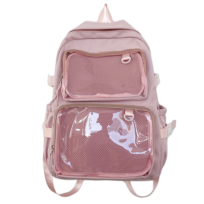 Japanese Style Transparent Ita Bag Comic Cons Large Capacity Women Backpack Fashion School Bags for College Student JK