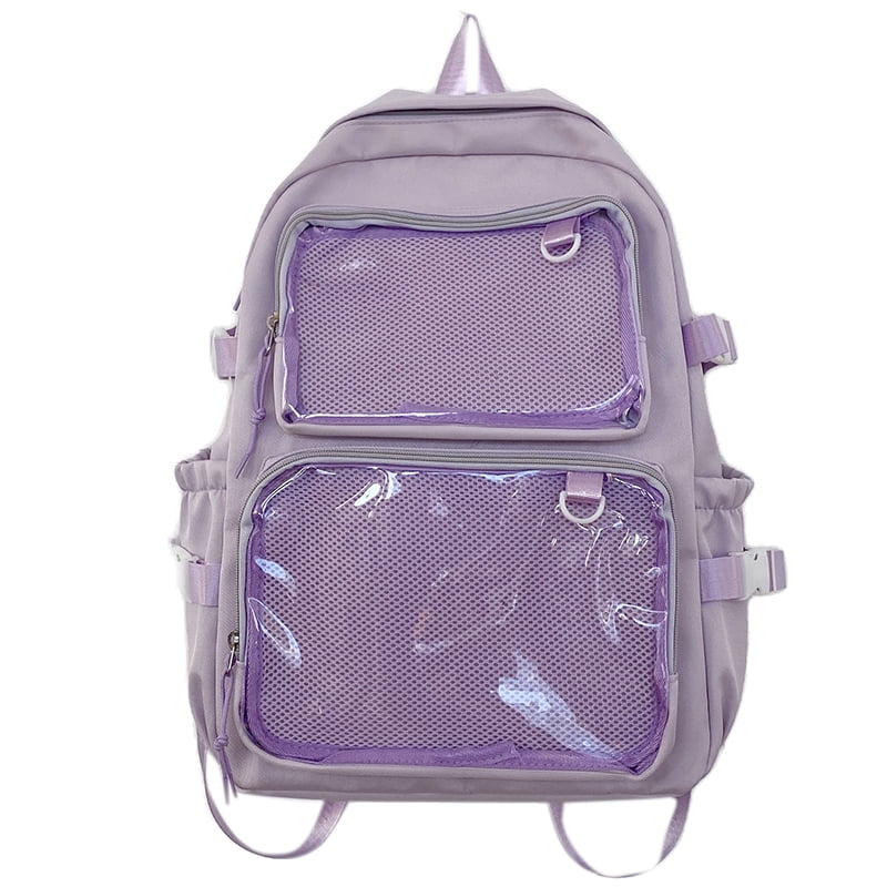 Japanese Style Transparent Ita Bag Comic Cons Large Capacity Women Backpack Fashion School Bags for College Student JK