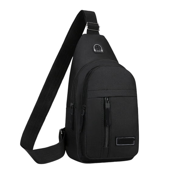 Japanese Style Versatile Chest Sling Bag,Multi Pocket Sports Organizer,Hands Free Crossbody Design,Sturdy Wear Resistant Fabric,Compact Lightweight Construction,Men Women Daily Leisure Essentials