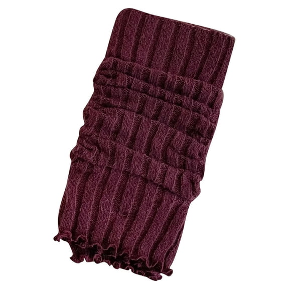 Japanese Style Women's Knit Leg Warmer Slouch Socks Extra Long Cozy Foot Covers for Fashion Comfort