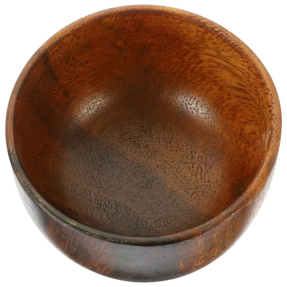 Japanese Style Wooden Salad Bowls Set, Individual Wood Bowls for Salad, Serving, Kitchen, and Dishware