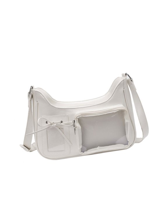 Japanese Styles Crossbody Bag Lovely Itabag PU Shoulder Bag Messengers Bag Commuting Bag for Pin Display