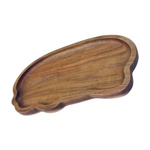 Bandeja de Madera con Aislamiento Térmico Estilo Japonés Forma de Nube Artística Bandeja de Servicio para Cafeterías y Uso en el Hogar