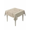 thumbnail image 1 of Japanese Suqare Tablecloth - 60 x 60 Inch, Beige Farmhouse Retro Floral Leaf Pattern Waterproof & StainResistant Tablecloth, Washable Oil-proof Table Cover for Dining/Party/Wedding/Camping/Buffet, 1 of 9