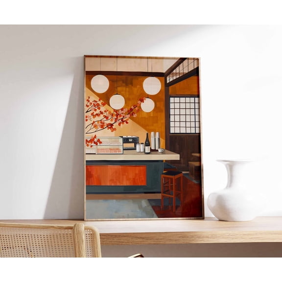 Japanese Sushi Art Food Print Kitchen Decor Wall Unframed Paper Print