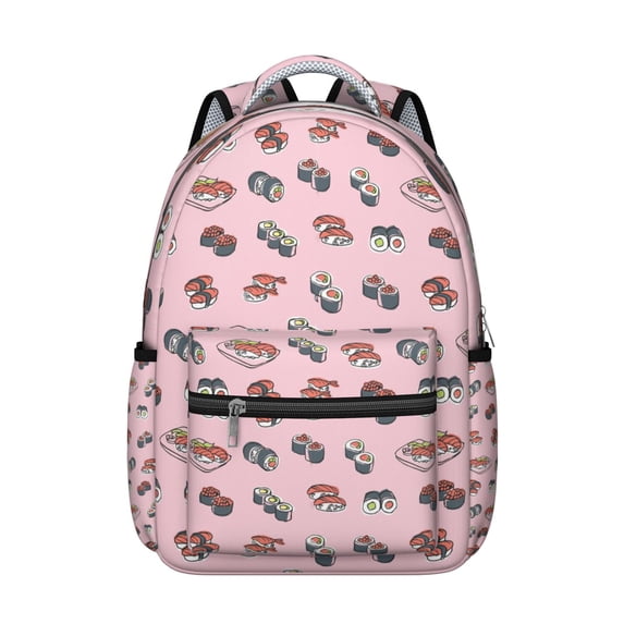 Japanese Sushi Backpack - Trendy & Sturdy Bookbag for Students & Professionals, Lightweight Design with Comfortable Straps, Great for Campus & Commuting