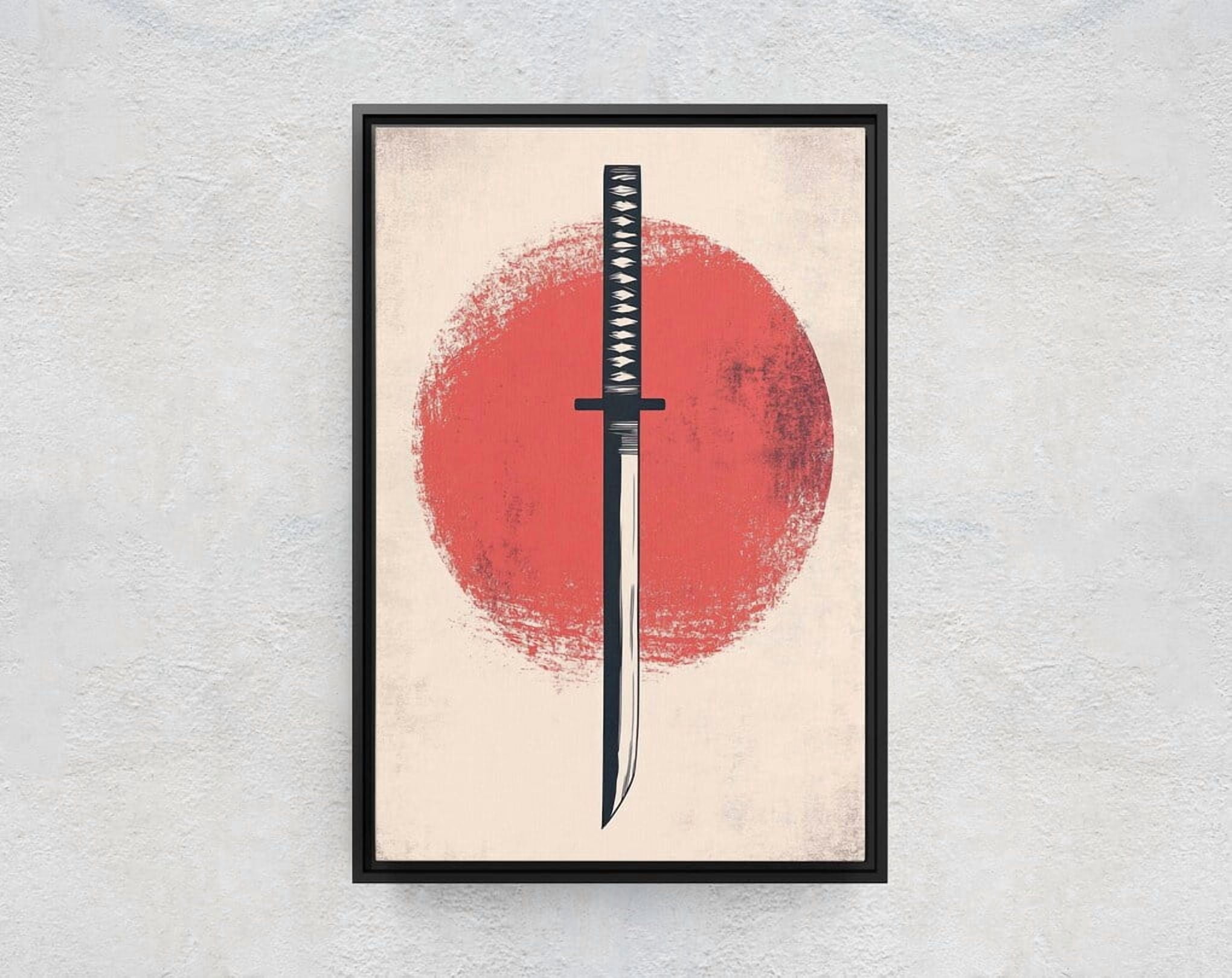 Japanese Sword Samurai Japan Japandi Poster , Poster Print Only ...
