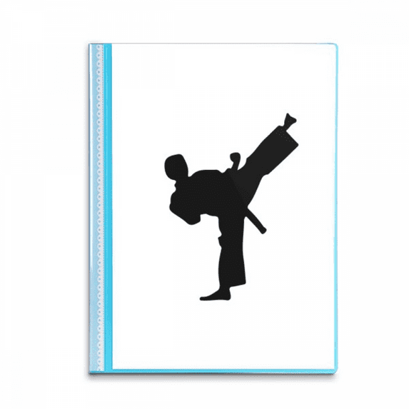 Japanese Taekwondo Outline Martial Book Sheet Protectors Portfolio Binder Folder