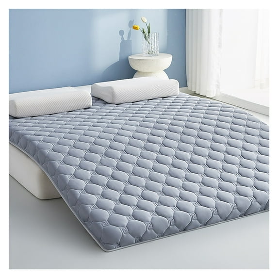 Japanese Tatami Floor Mattress, Japanese Floor Mattress, Futon Mattress, Thick Floor Mattress, Portable Foldable Sleeping Mat, for Single, Double and Queen Size Bed