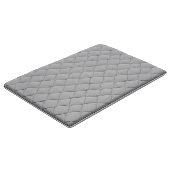 Japanese Tatami Mat Full Size Foldable Futon Mattress with Storage Bag Fastener 9 Layer Floor Mat for Sleeping Dormitory Meditation Yoga 80 x 54 x 3.5 in Gray