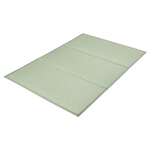 Japanese Tatami Mat Full XL 55 x 80 Inches Foldable Natural Rush Grass Mattress Non Slip Backing Fresh Scent for Sleeping Meditation Yoga Floor Mat