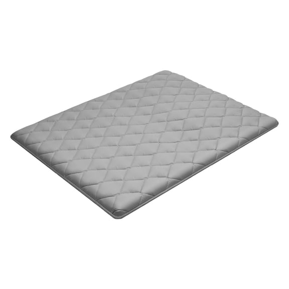 Japanese Tatami Mat Queen Size Foldable Futon Mattress 9 Layer Floor Mat with Storage Bag Fastener for Sleeping Dormitory Meditation Yoga 80 x 60 x 3.5 Inches Gray