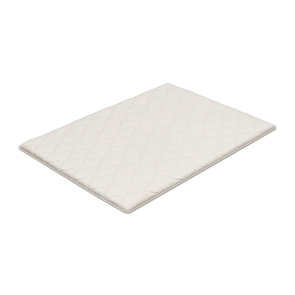 Japanese Tatami Mat Queen Size Foldable Mattress, 9-Layer Futon for Yoga & Sleeping - 80x60x2.5in, White