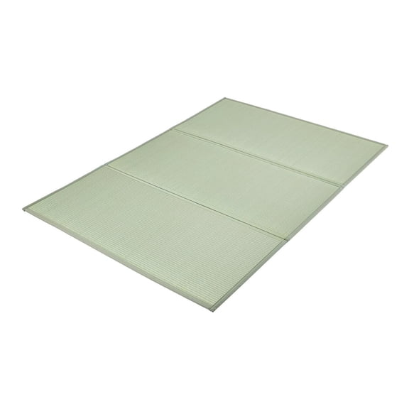 Japanese Tatami Mat Queen Size, Foldable Rush Grass Mattress for Sleeping, Yoga & Meditation - Natural Floor Futon with Non-Slip Backing