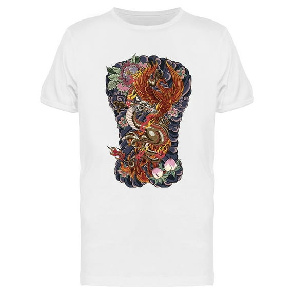 Japanese Tattoo Design T-Shirt Men -Image by Shutterstock, Male Large