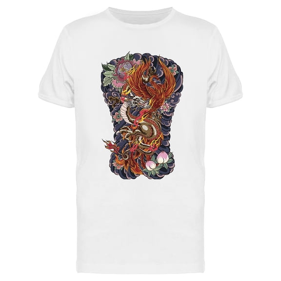 Japanese Tattoo Design T-Shirt Men -Image by Shutterstock, Male Medium
