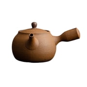 Japanese Teapot Ceramic, Traditional Porcelain for the Stove Handmade Stoneware Tea Kettle Pot Chinese Side Handle for the Stove Loose Tea