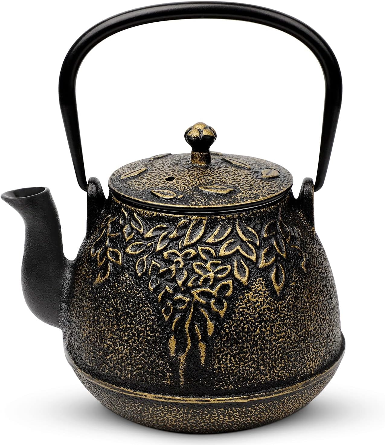 Japanese Teapot with Stainless Steel Infuser, Cast Iron Tea Kettle ...