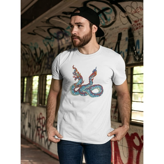 Japanese Thai Dragon Tattoo Art Tee Men's -Image by Shutterstock