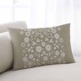 thumbnail image 1 of Japanese Throw Pillow Covers, Grey Simple Traditional Flowers Leaves Pattern Soft Breathable Pillow Cases with Invisible Zipper for Sleeping, Toddler Pillowcases for Couch Bed Sofa Chair 12x20 Inches, 1 of 9
