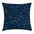 thumbnail image 1 of Japanese Throw Pillow Cushion Cover, Tsuyushiba Japanese Traditional Pattern Ethnic Culture Folk Boho Asian, Decorative Square Accent Pillow Case, 16 X 16 Inches, Navy Blue Lime Green, by Ambesonne, 1 of 2