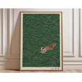 thumbnail image 1 of Japanese Tiger Swimming Wall Art Print, Unframed Paper Poster 16x20in, 1 of 4