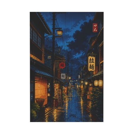 Japanese Tokyo Tea House Canvas Wall Art For Home Decor 12*18in