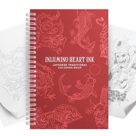 Japanese Traditional Coloring Book