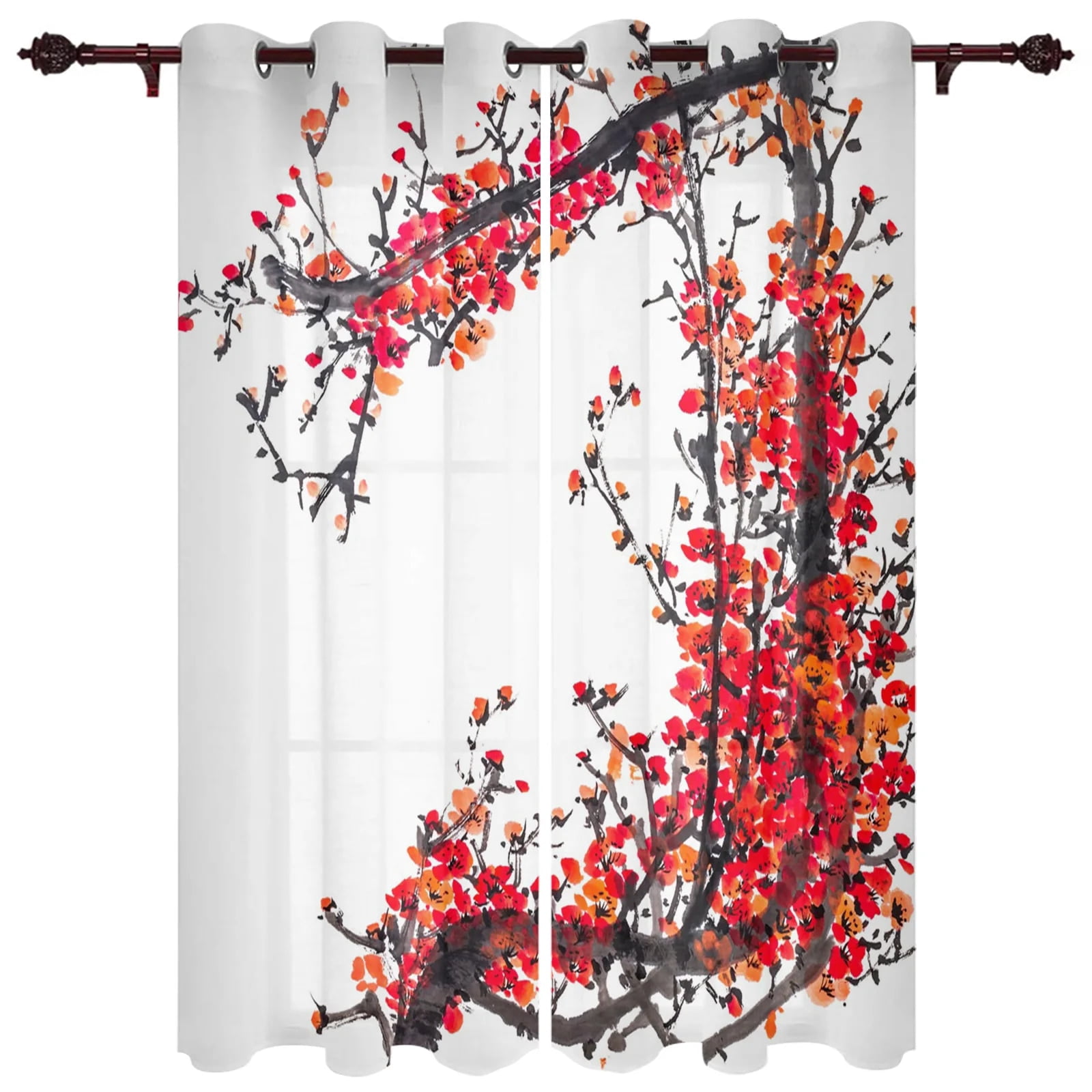 Japanese Traditional Style Window Curtains Home r Living Room Curtains ...