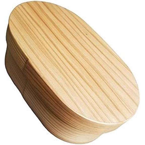 Japanese Traditional Wooden Bento Lunch Box, 500ml, Made of Japanese Cedar Sugi, Mage Wappa$$Home Decor, Kitchen, & Other