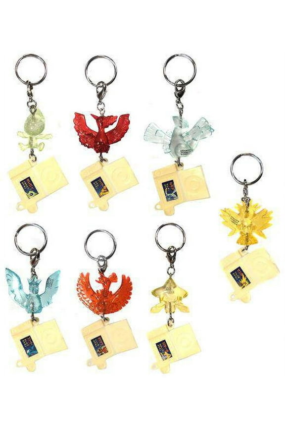 Japanese Translucent Pokemon Set of 7 Keychain