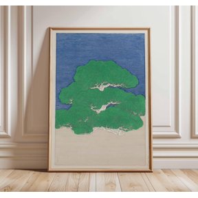 Japanese Tree Wall Art Print With Vintage Botanical Oriental Decor