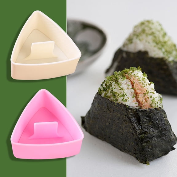 Japanese Triangle Rice Ball Mold, Food Grade Plastic Rice Press Tool, Large Size Bento Sushi Seaweed Rice Roll Maker for Home Kitchen DIY Bento
