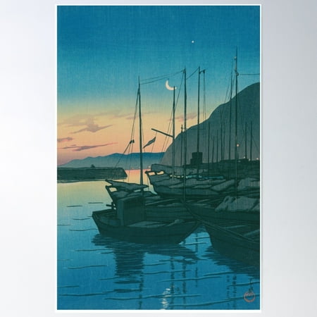 Japanese Ukiyo-E Art By Hasui Kawase "Morning In Beppu" Poster Wall Art, Modern Wall Decor For Living Room Bedroom, 8x12 UNFRAMED