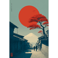 thumbnail image 1 of Japanese Ukiyo-e Canvas Print, Traditional Illustration, Modern Trendy Home Wall Decor, 1 of 8